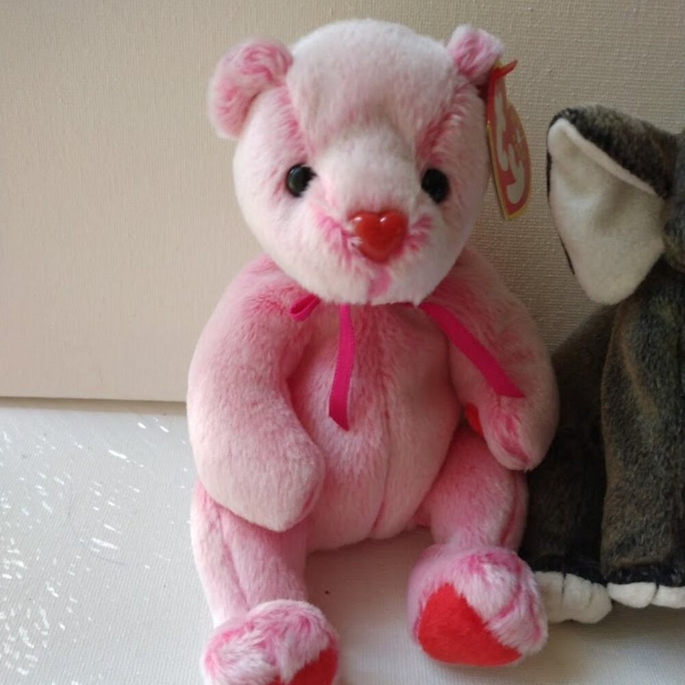 Ty Beanie Babies Lot of 3 Retired - Romance Trumpet Peanut Collectible Plush Y2K - Picture 2 of 7